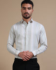 Green Stripe Premium Formal Shirt