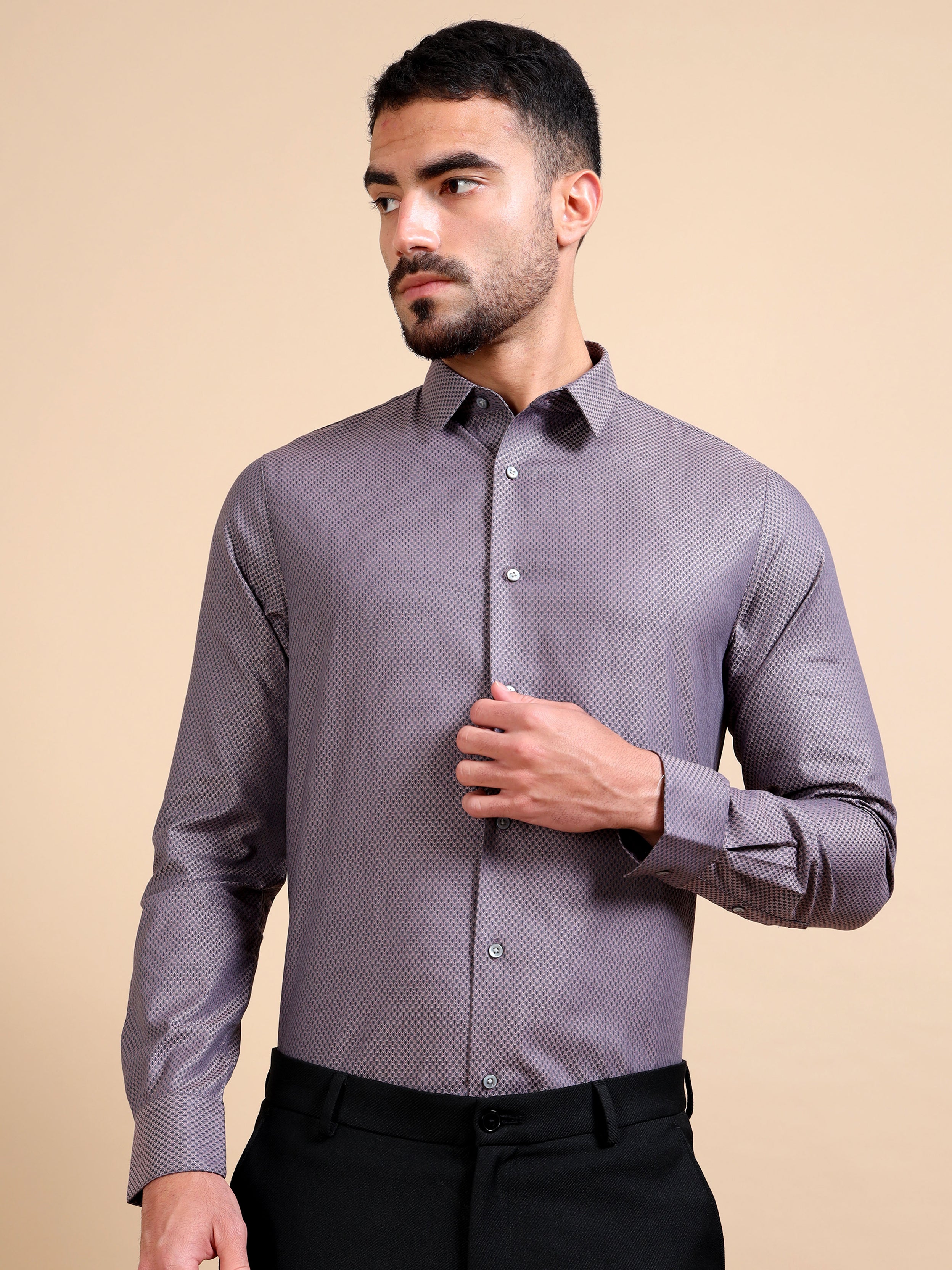 Structure Lilac Premium Formal Shirt