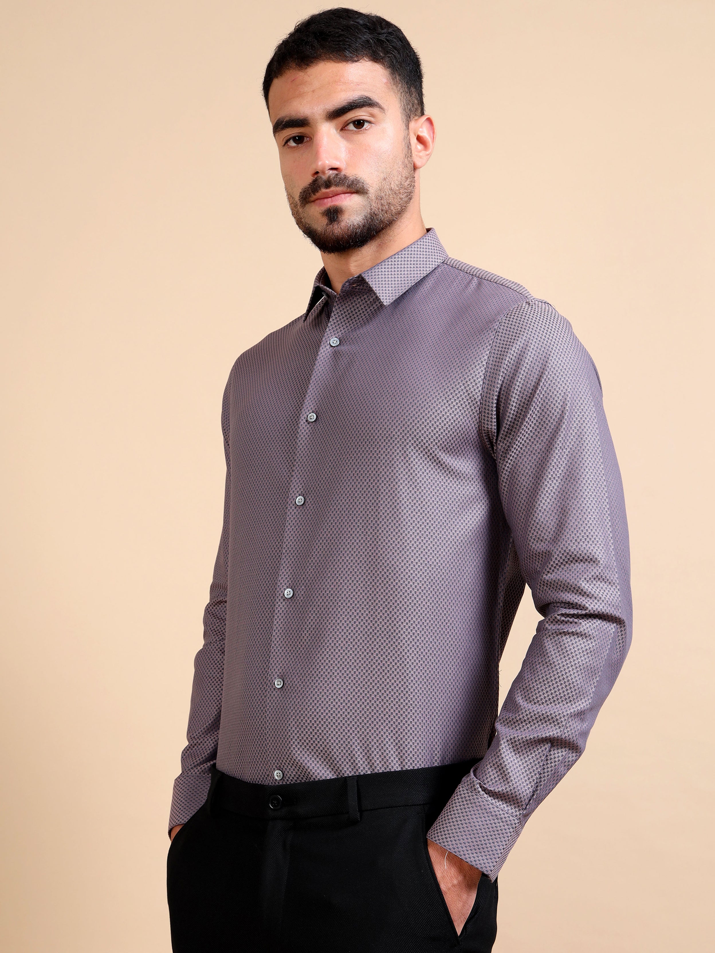 Structure Lilac Premium Formal Shirt