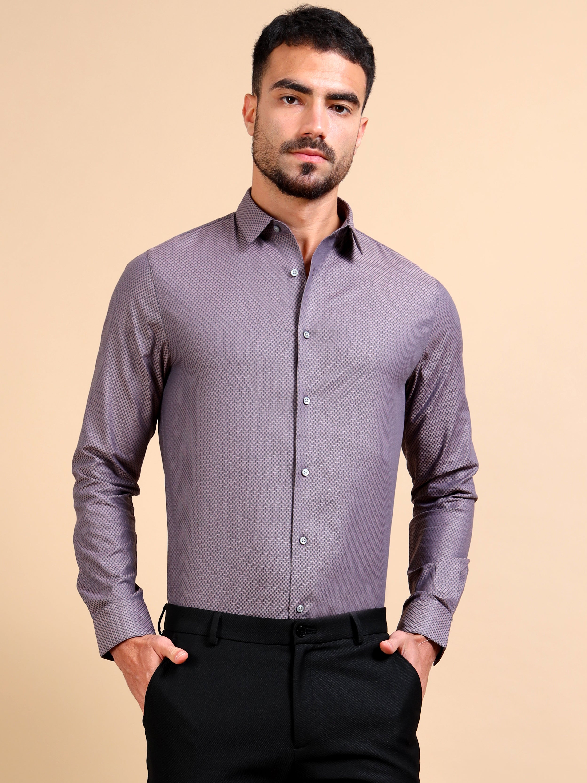 Structure Lilac Premium Formal Shirt