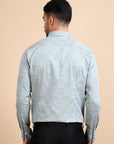 Blue Antique Jacquard Premium Shirt