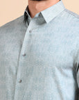 Blue Antique Jacquard Premium Shirt