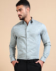 Blue Antique Jacquard Premium Shirt