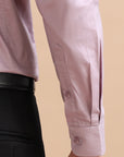 Mauve Solid Stretch Shirt