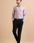 Mauve Solid Stretch Shirt