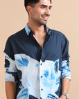 Ocean Bloom Abstract Shirt