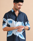 Ocean Bloom Abstract Shirt