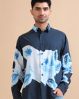 Ocean Bloom Abstract Shirt