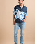 Ocean Bloom Abstract Shirt