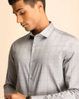 Steel Grey Check Shirt