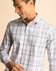 Light Beige Check Shirt