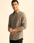 Brown Check Shirt