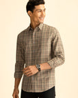 Brown Check Shirt