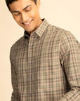 Brown Check Shirt