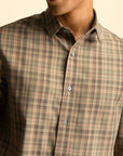 Brown Check Shirt