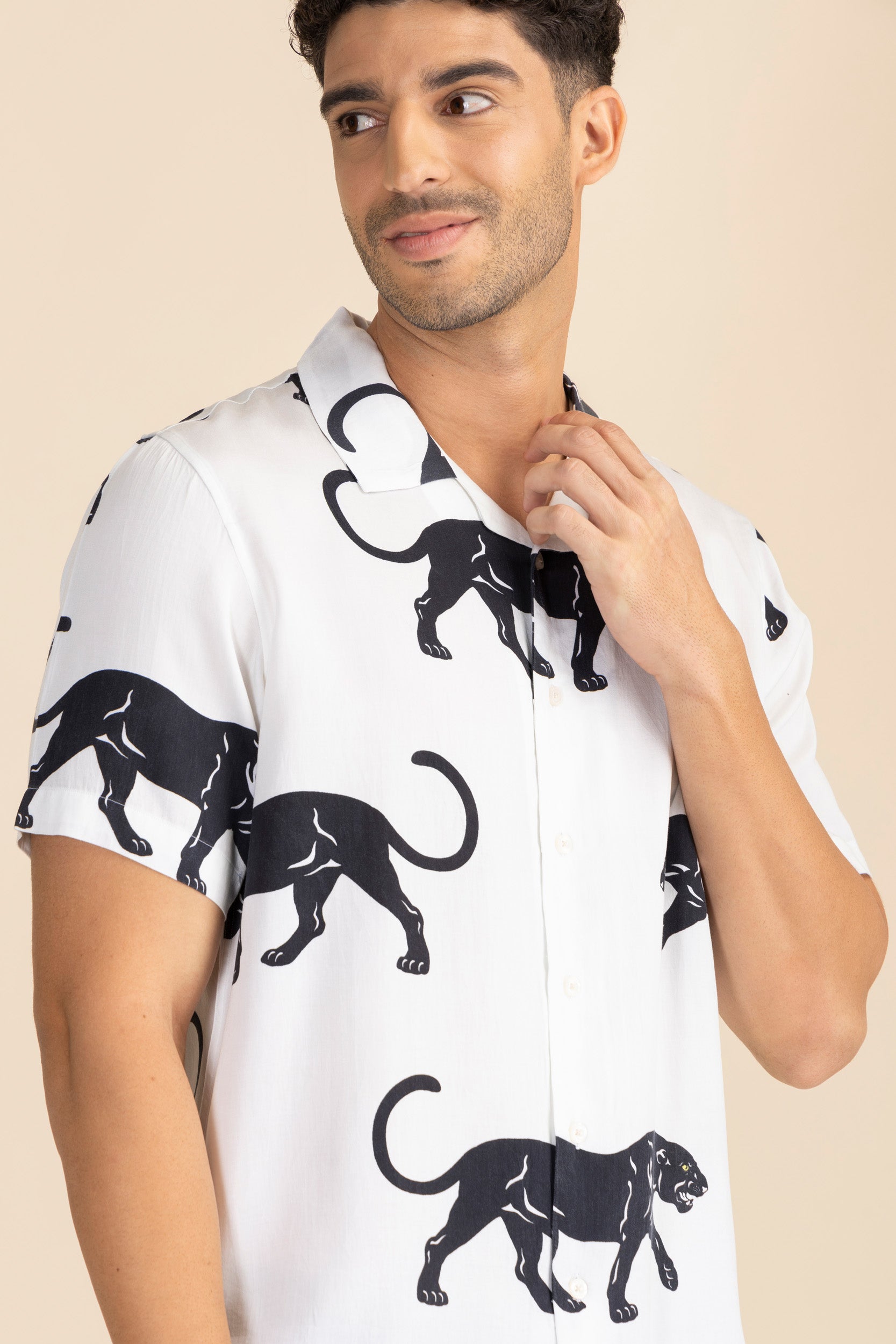 Black Panther Cuban Shirt