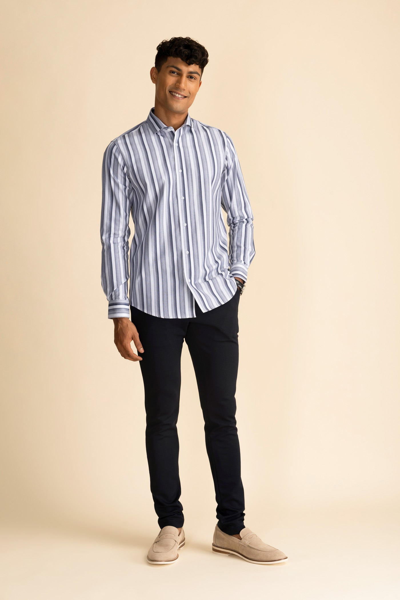 Galaxy Stripe Navy Shirt