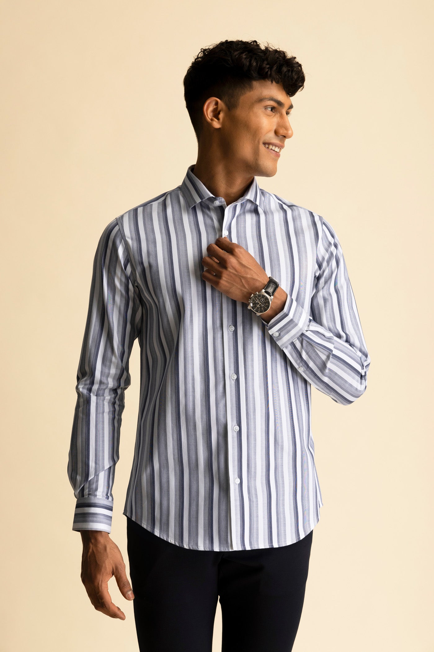 Galaxy Stripe Navy Shirt