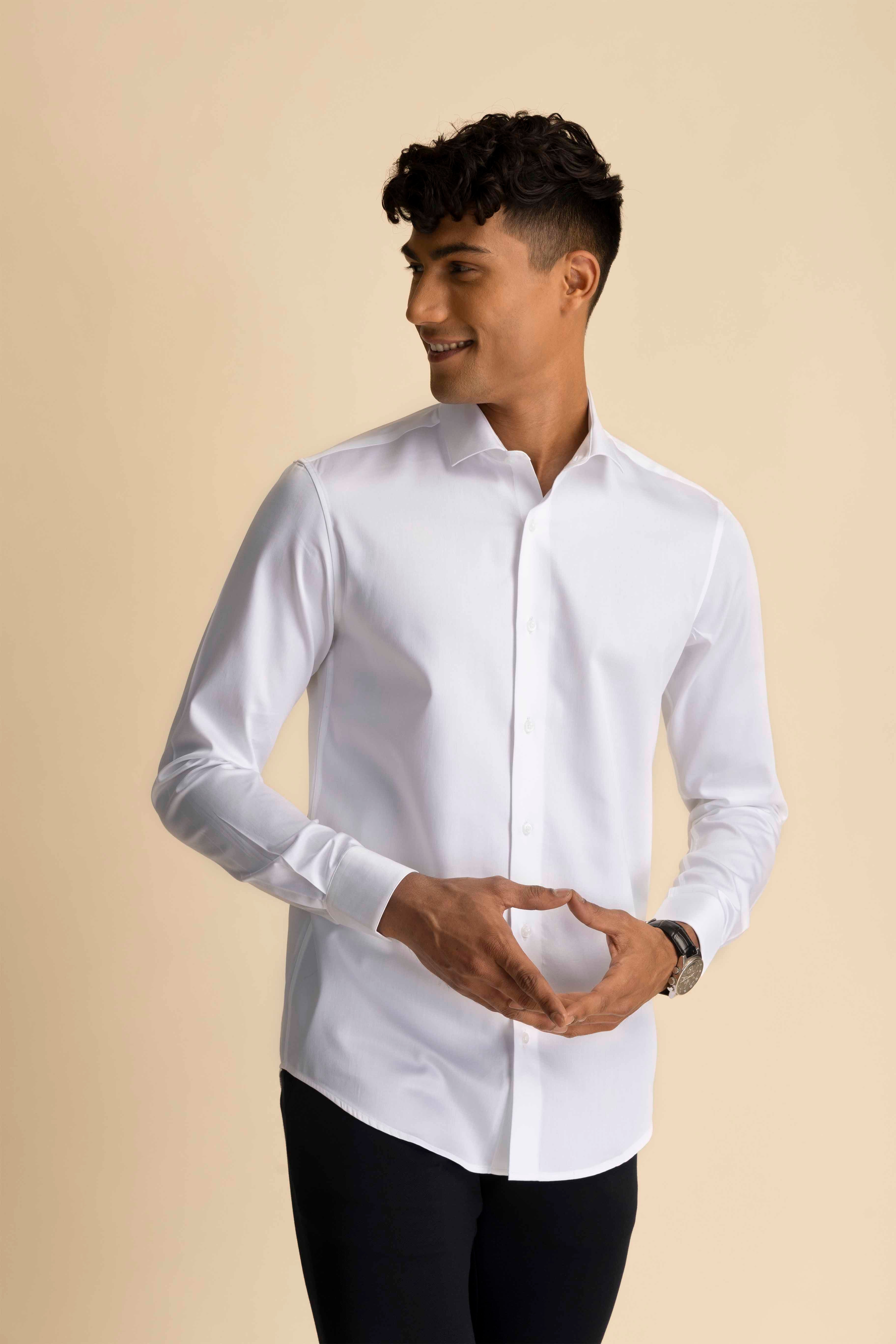 White Sateen Shirt