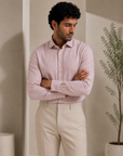 Pink Premium Jacquard Shirt