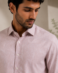 Pink Premium Jacquard Shirt