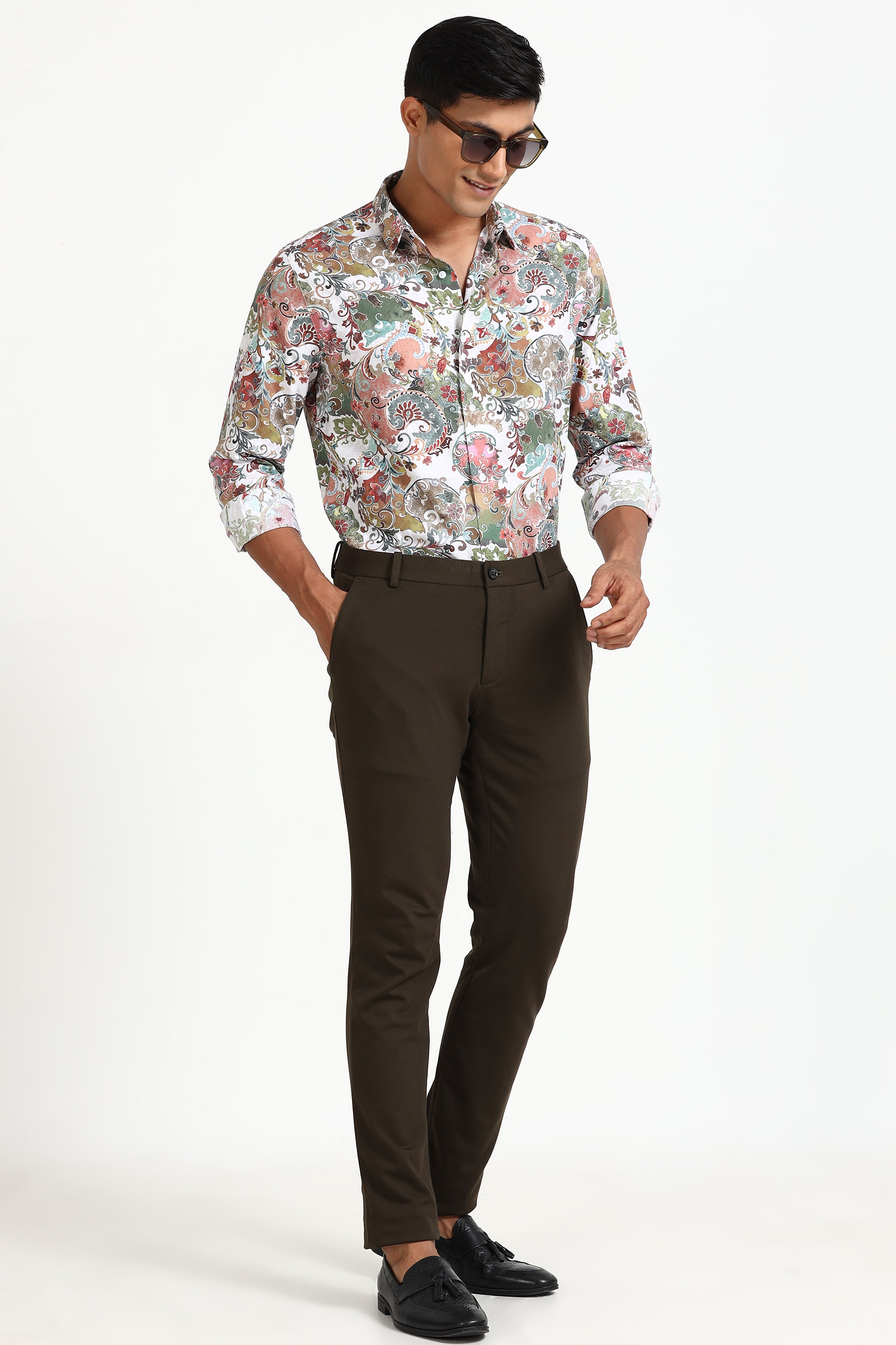 Clean Festive Print Shirt