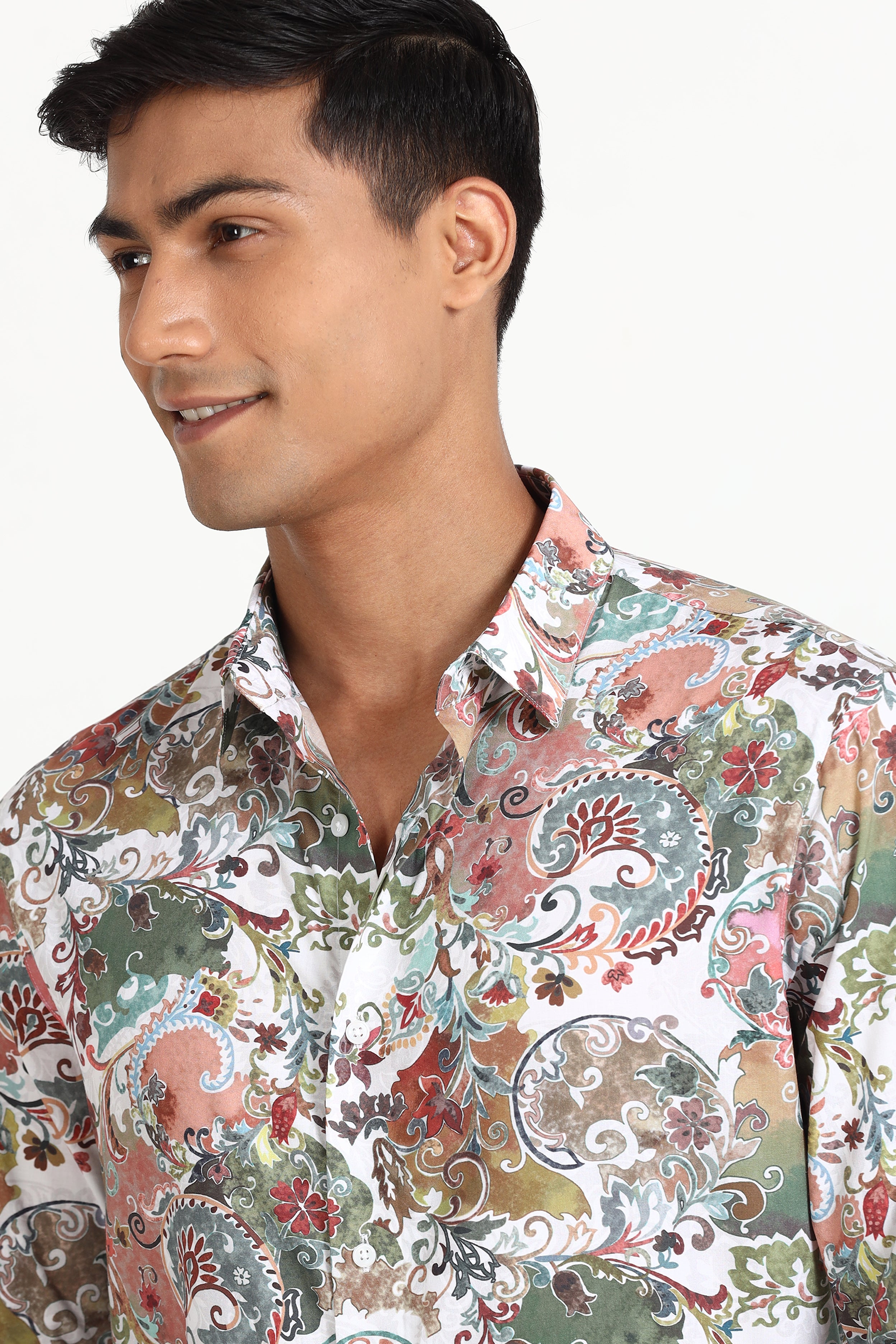 Clean Festive Print Shirt