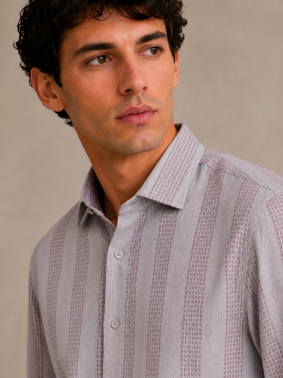 Brown Stripe Shirt