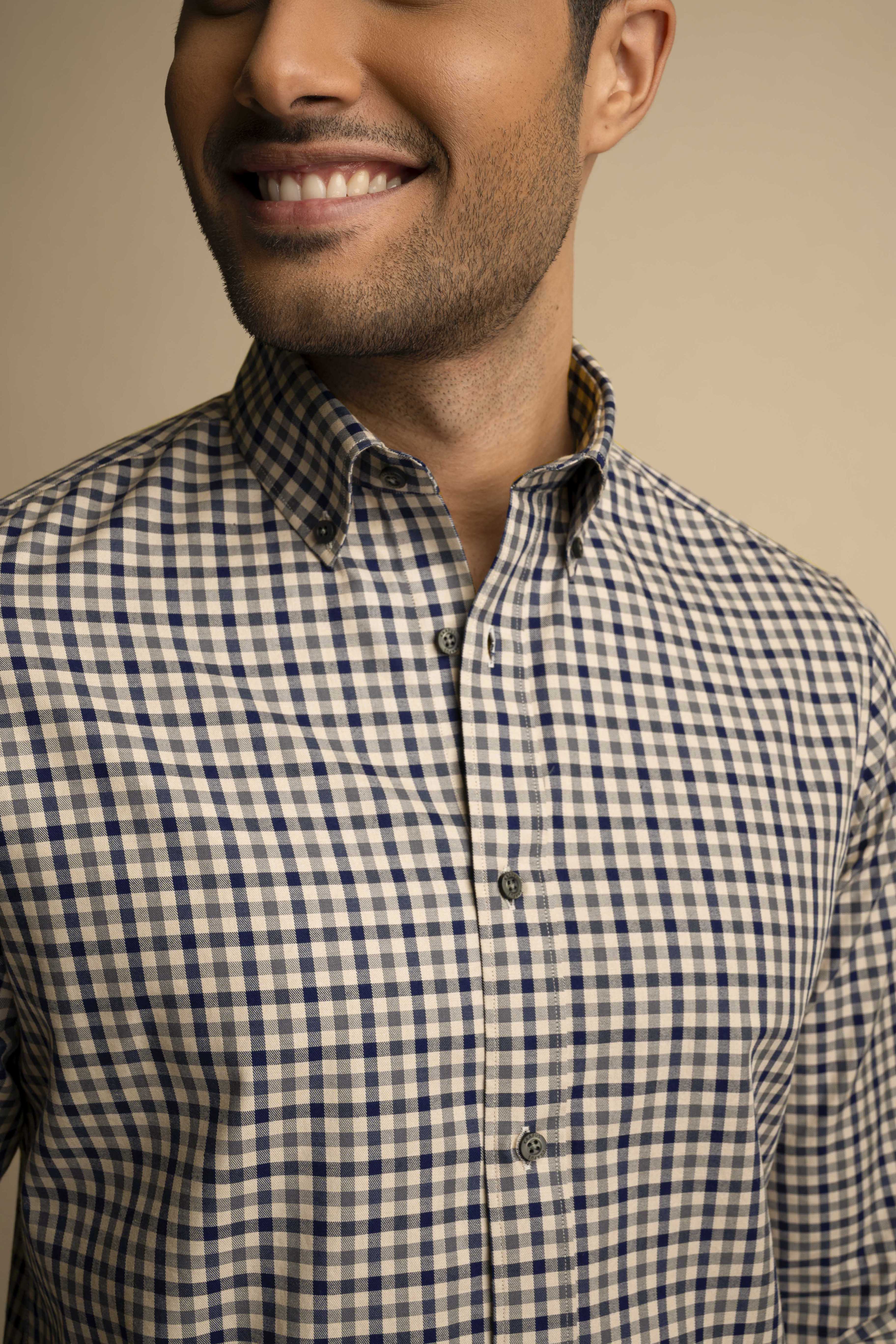 Gingham Button Down Shirt