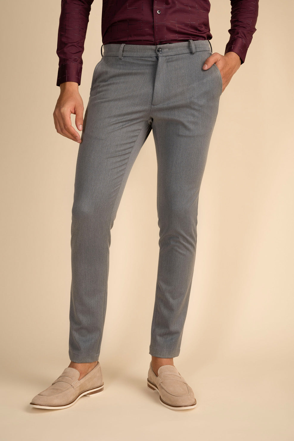 Grey 4-Way Stretch Flex Pro Pants