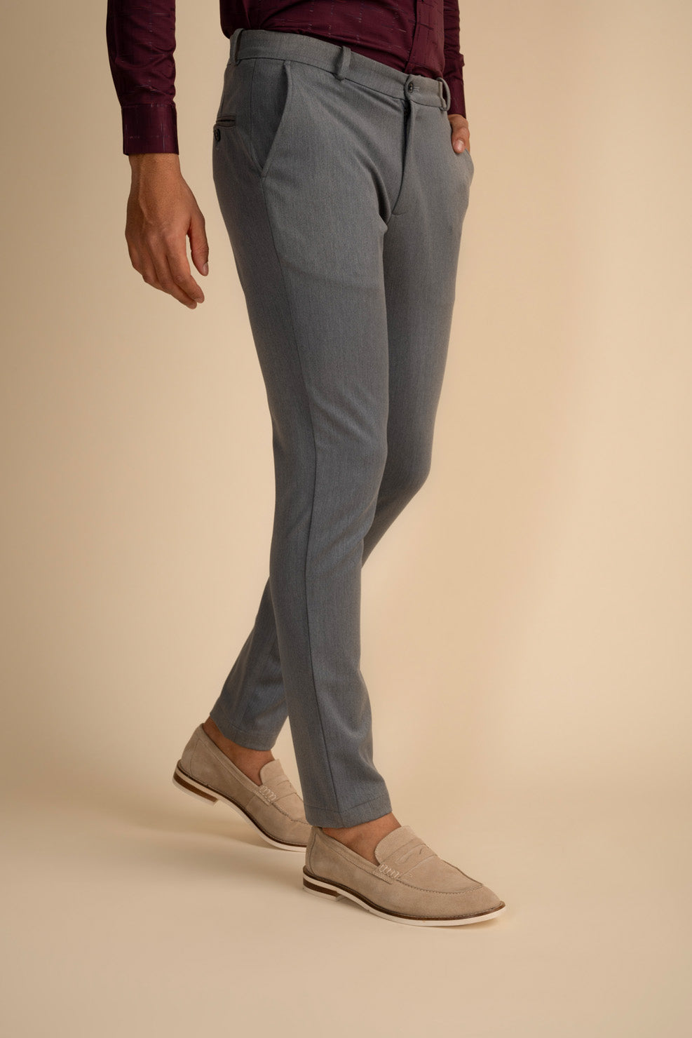 Grey 4-Way Stretch Flex Pro Pants