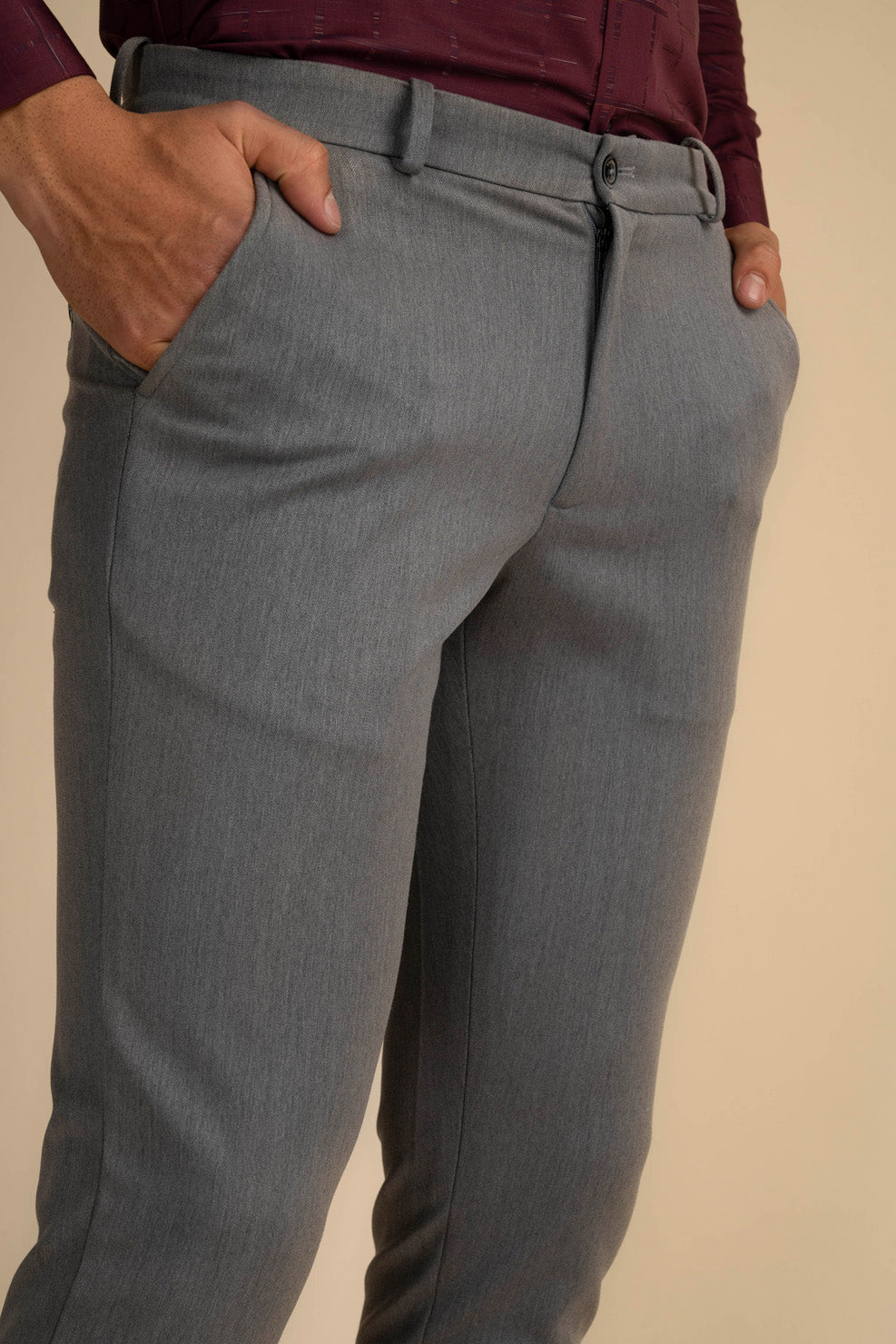 Grey 4-Way Stretch Flex Pro Pants