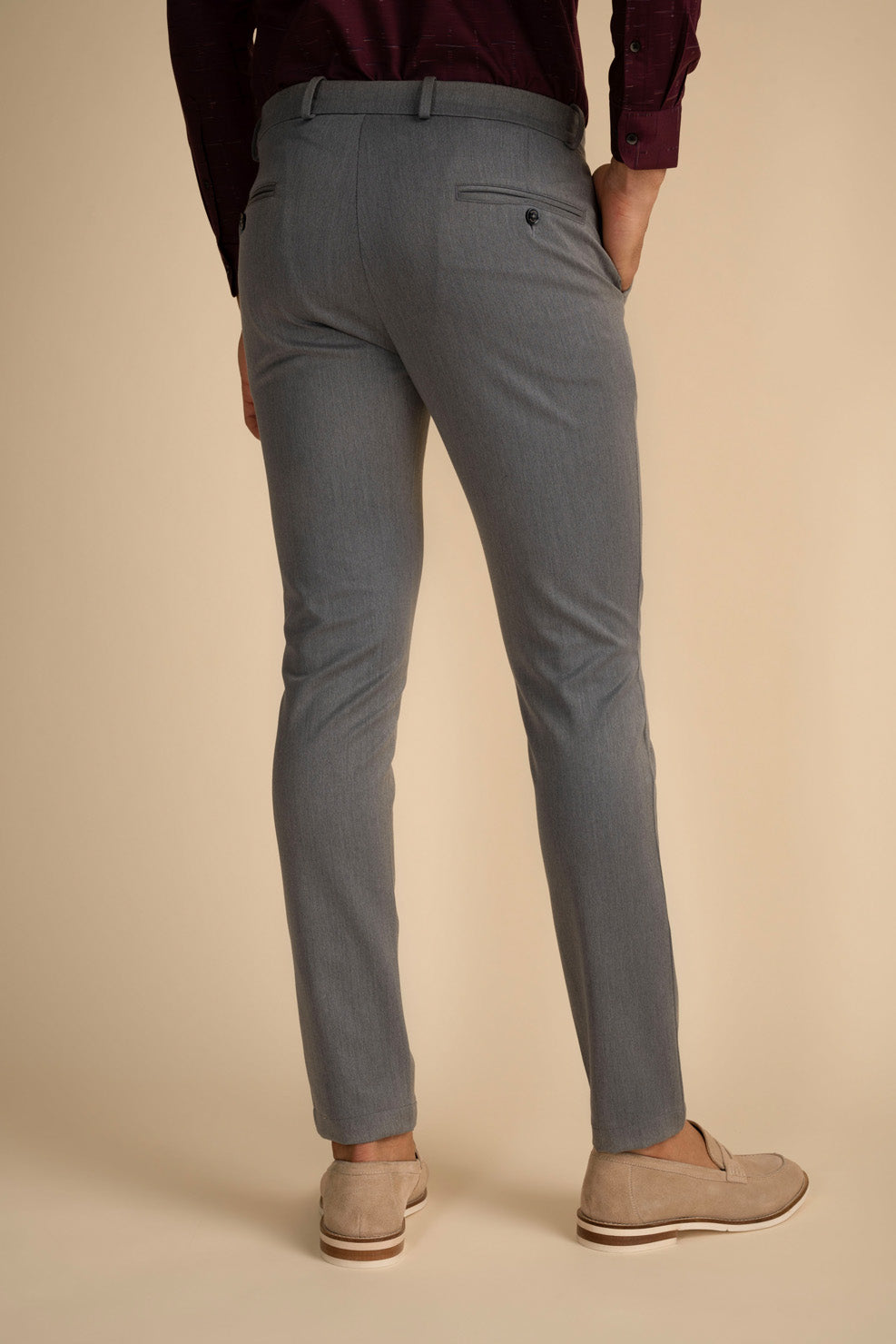 Grey 4-Way Stretch Flex Pro Pants