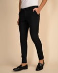 Black 4 Way Stretch Panda Pants