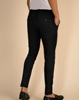 Black 4 Way Stretch Panda Pants