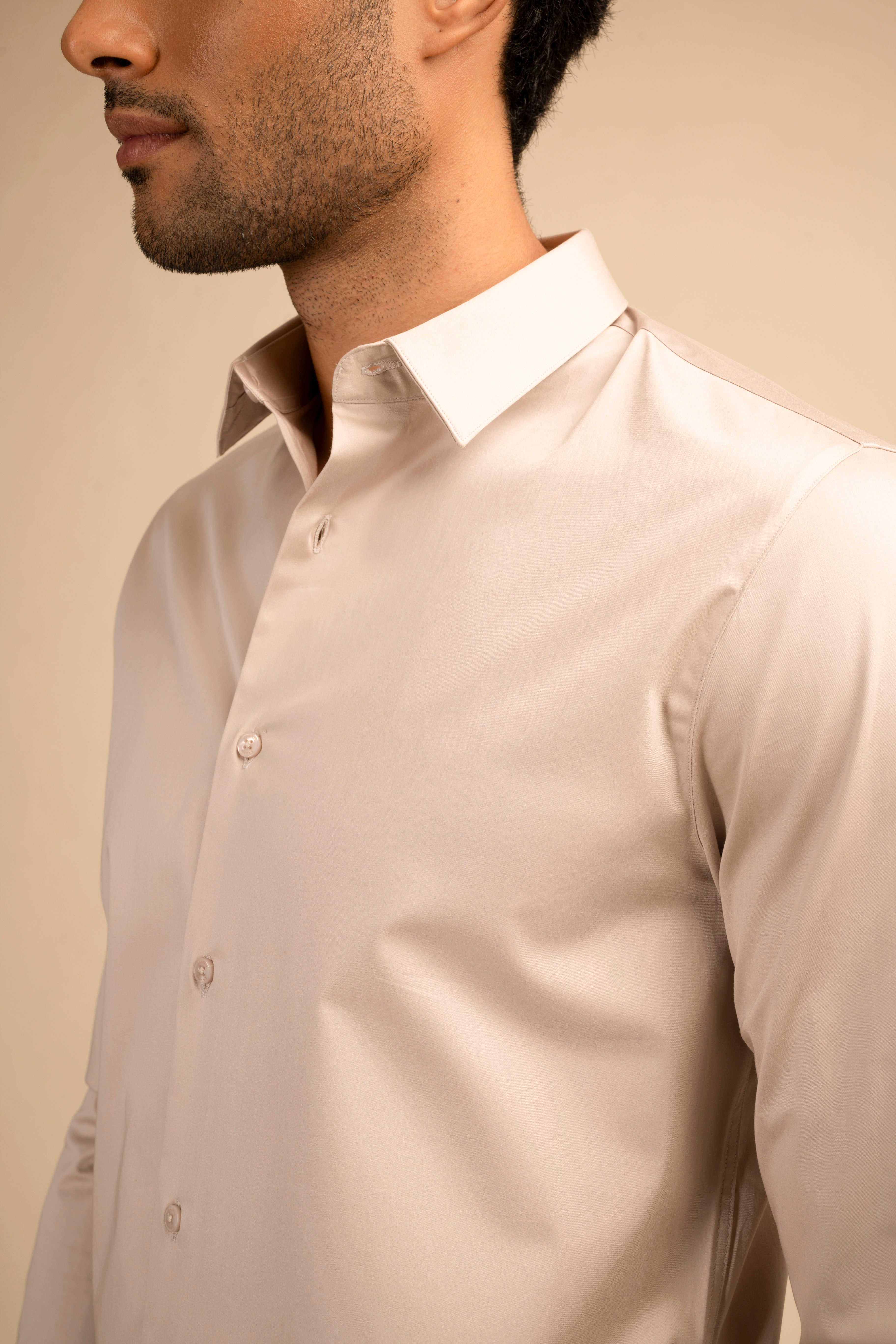 Khaki Stretch Premium Shirt