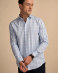 Quartz Blue Check Shirt