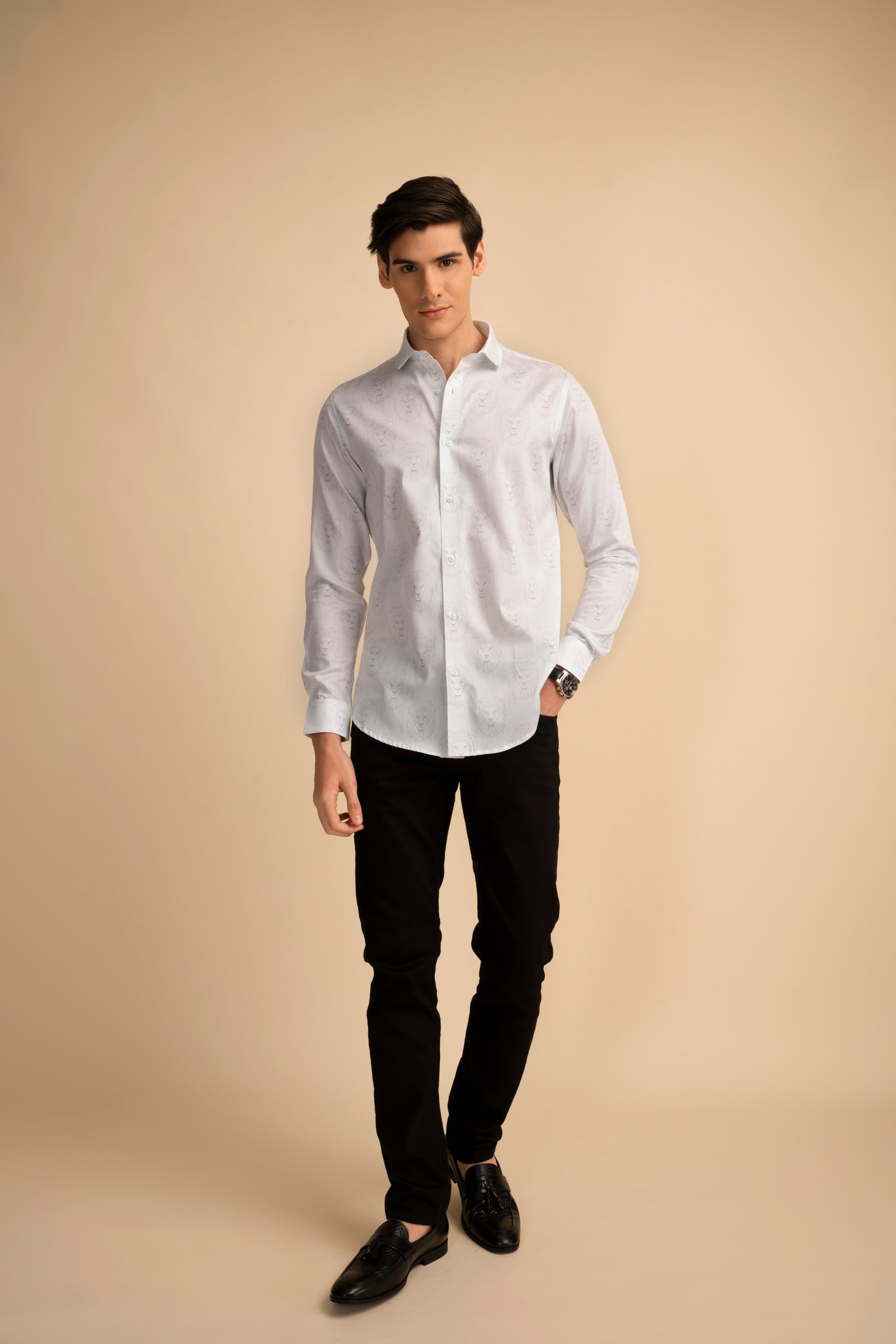 Lion White Shirt