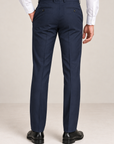 Navy woven 4 way stretch  trouser