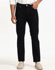 Luxe Black Denim - Straight Tapered fit