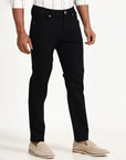 Luxe Black Denim - Straight Tapered fit