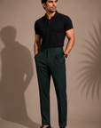 Green Pleated Trouser