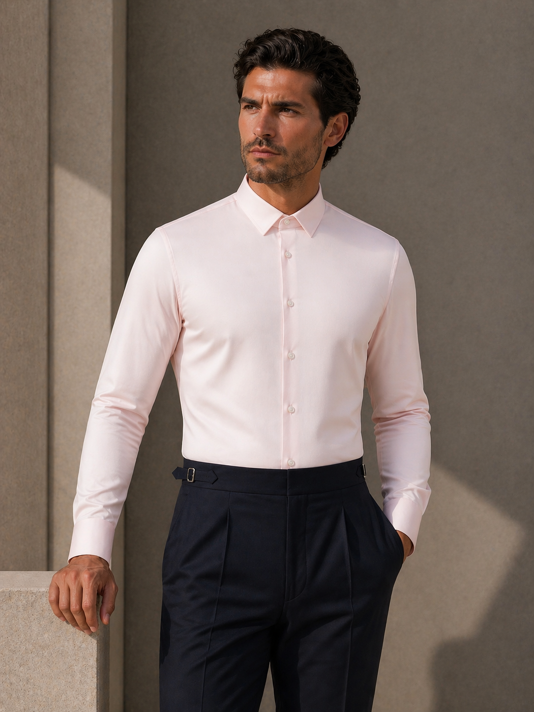 Pink Stretch Premium Shirt