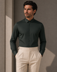 Dark Green Stretch Premium Shirt