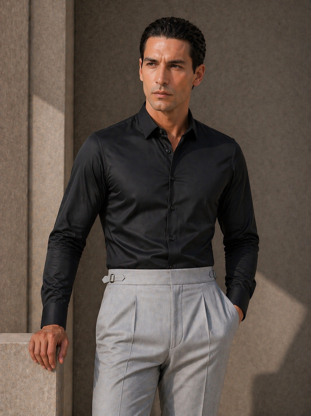 Black Stretch Premium Shirt