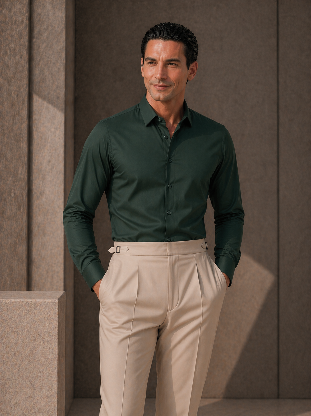 Forest Green Stretch Premium Shirt