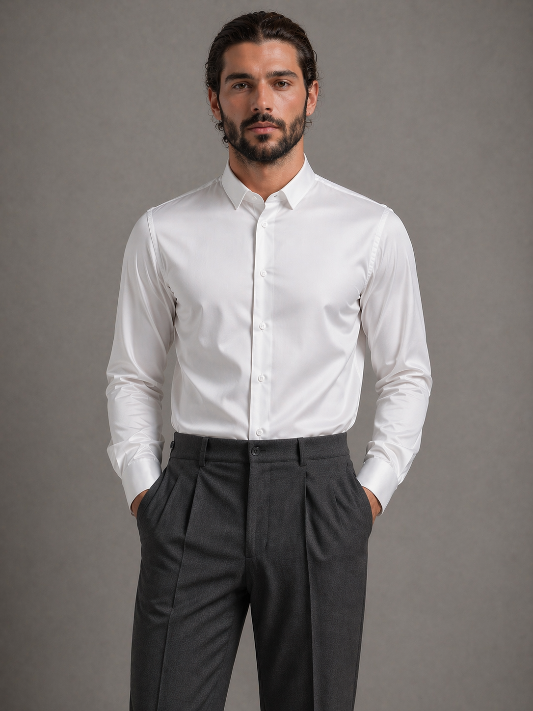 White Stretch Premium Shirt