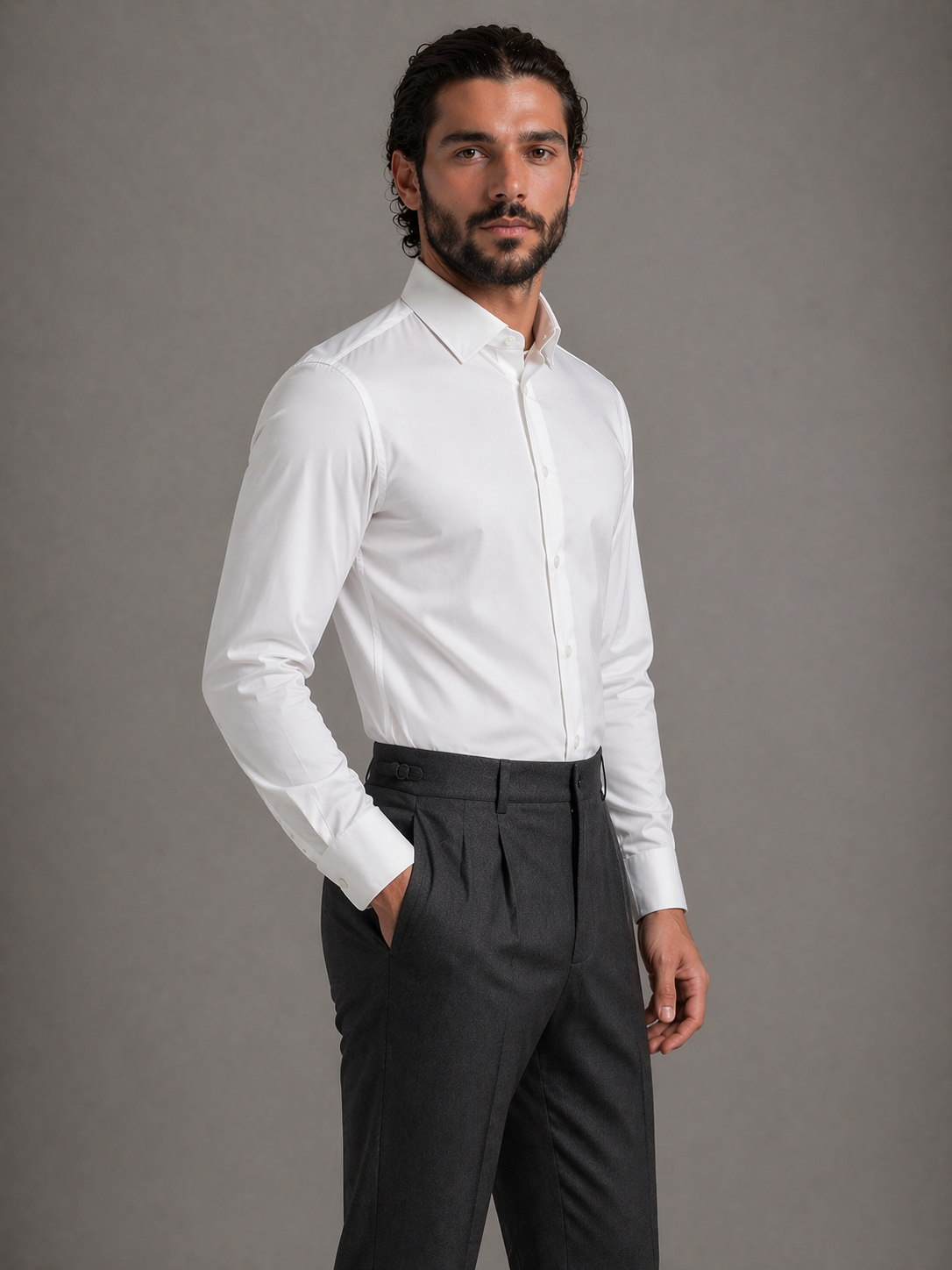 White Stretch Premium Shirt