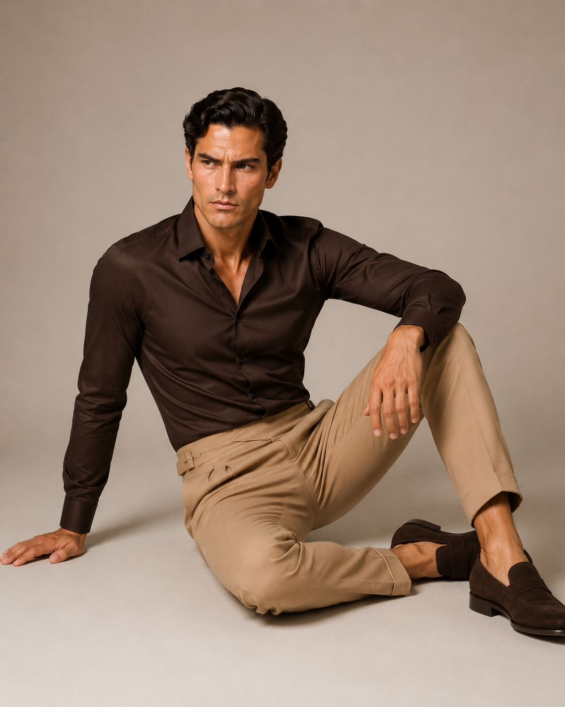 Coffee Stretch Premium Shirt