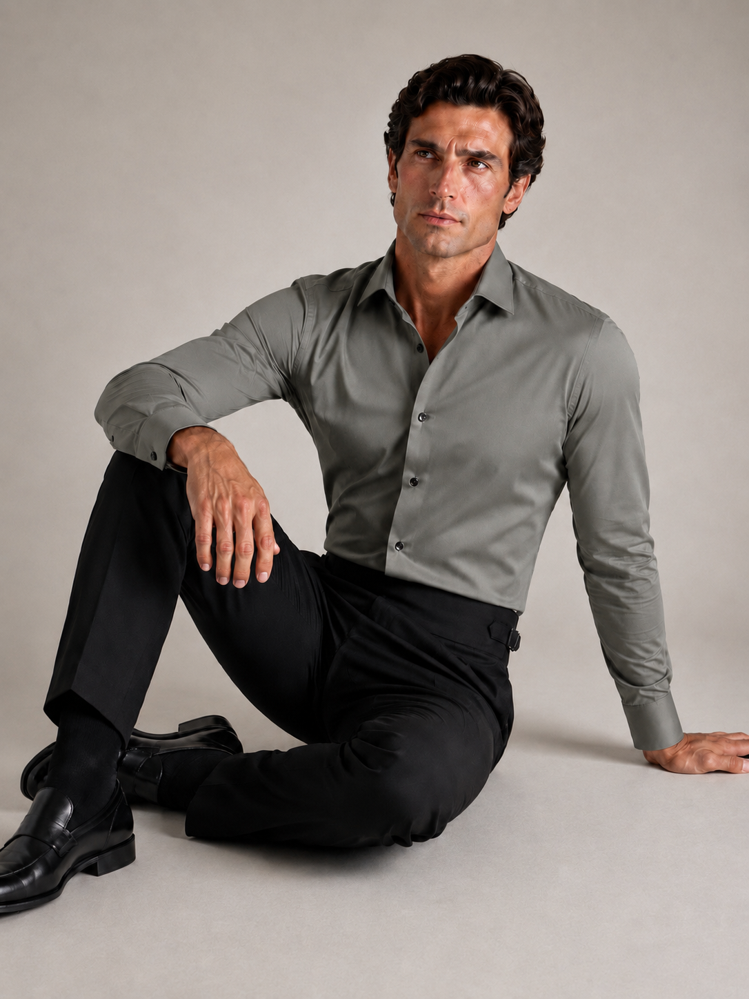 Graphite Grey Stretch Premium Shirt